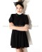 Black High Collar Dress